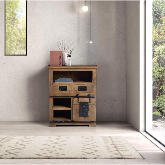 Aparador de Madera de Mango Estilo Industrial