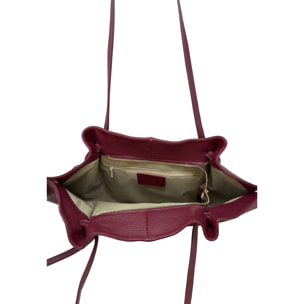 Borsa a Mano Shopper in Vera Pelle Dollaro Made in Italy