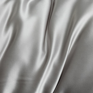 Coppia federe in seta 50x80 cm con zip e volani, fronte in seta morbida e lucente, retro in tencel traspirante, effetto anticrespo e delicata su pelle e capelli, eleganti e confortevoli, ideali per ogni stagione