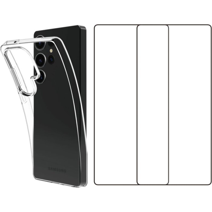 Pack ESSENTIELB Samsung S25 Ultra Coque + verre trempé