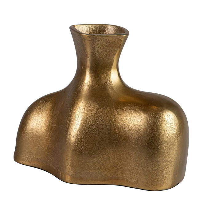 Florero Aluminio Dorado 24x13x18 Cm