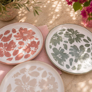 Lot de 6 grandes assiettes, HANAE