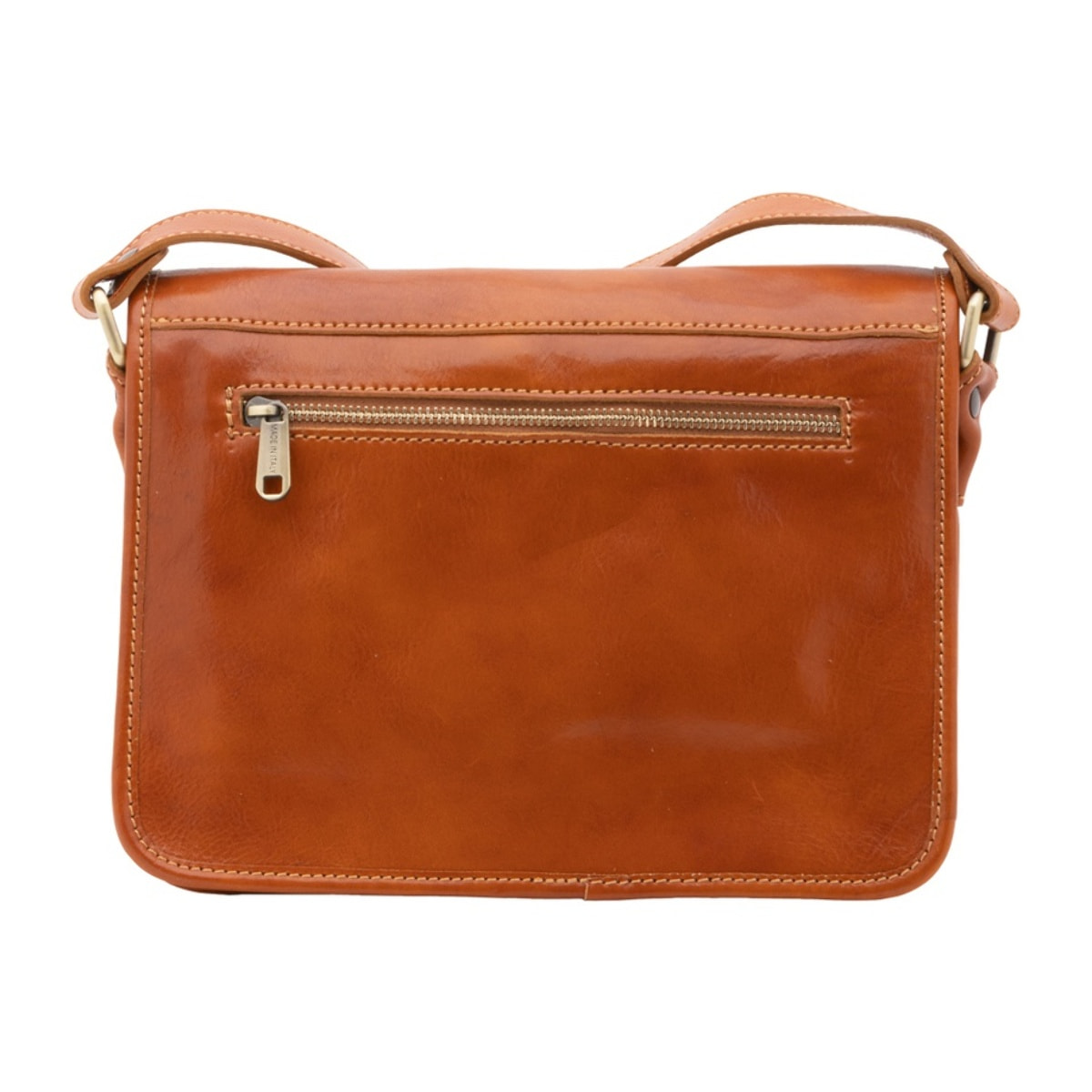Borsa a tracolla da donna - Modello False - 100% vera pelle - 27.5 x 22.0 x 12.0 cm