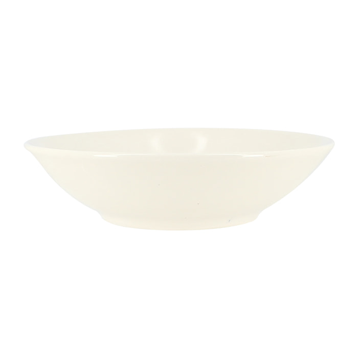 Lot de 6 assiettes creuses en grès 20cm avec dessin de poule GALLINA