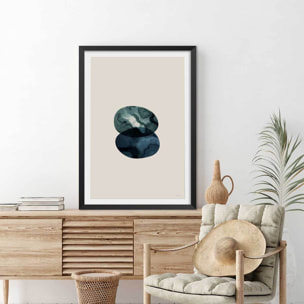 Affiche labradorite vertueuse Affiche + cadre en bois - Noir