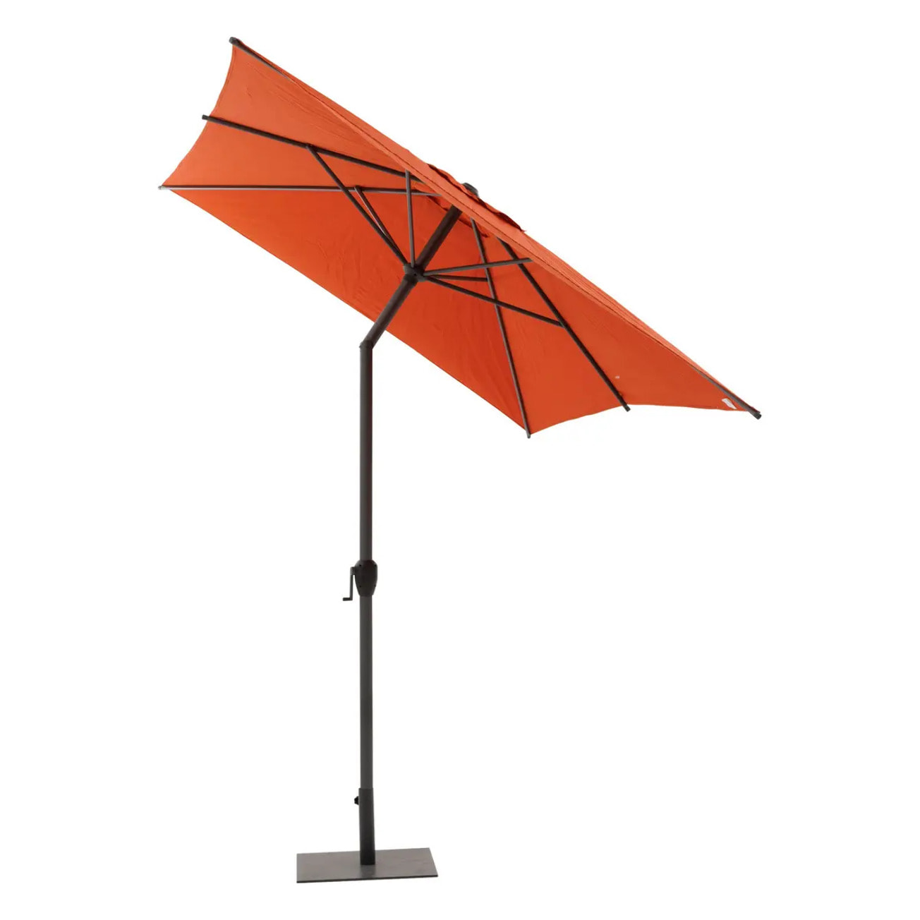 Parasol droit rectangulaire inclinable "Loompa" Ambre 3 x 2m en aluminium et polyester