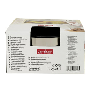 Lot de 2 cercles à pâtisserie 15/30 cm en inox Zenker Smart Pastry