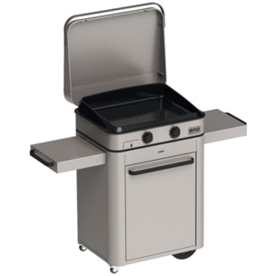 Plancha gaz ENO Enosign 65 chariot + Plancha inox