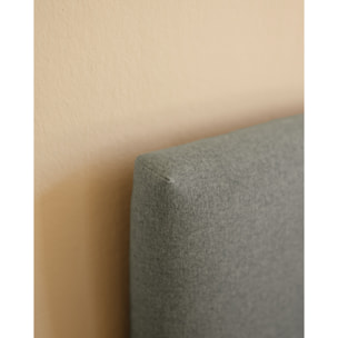 Cabecero tapizado de poliester con pliegues en color azul de varias medidas