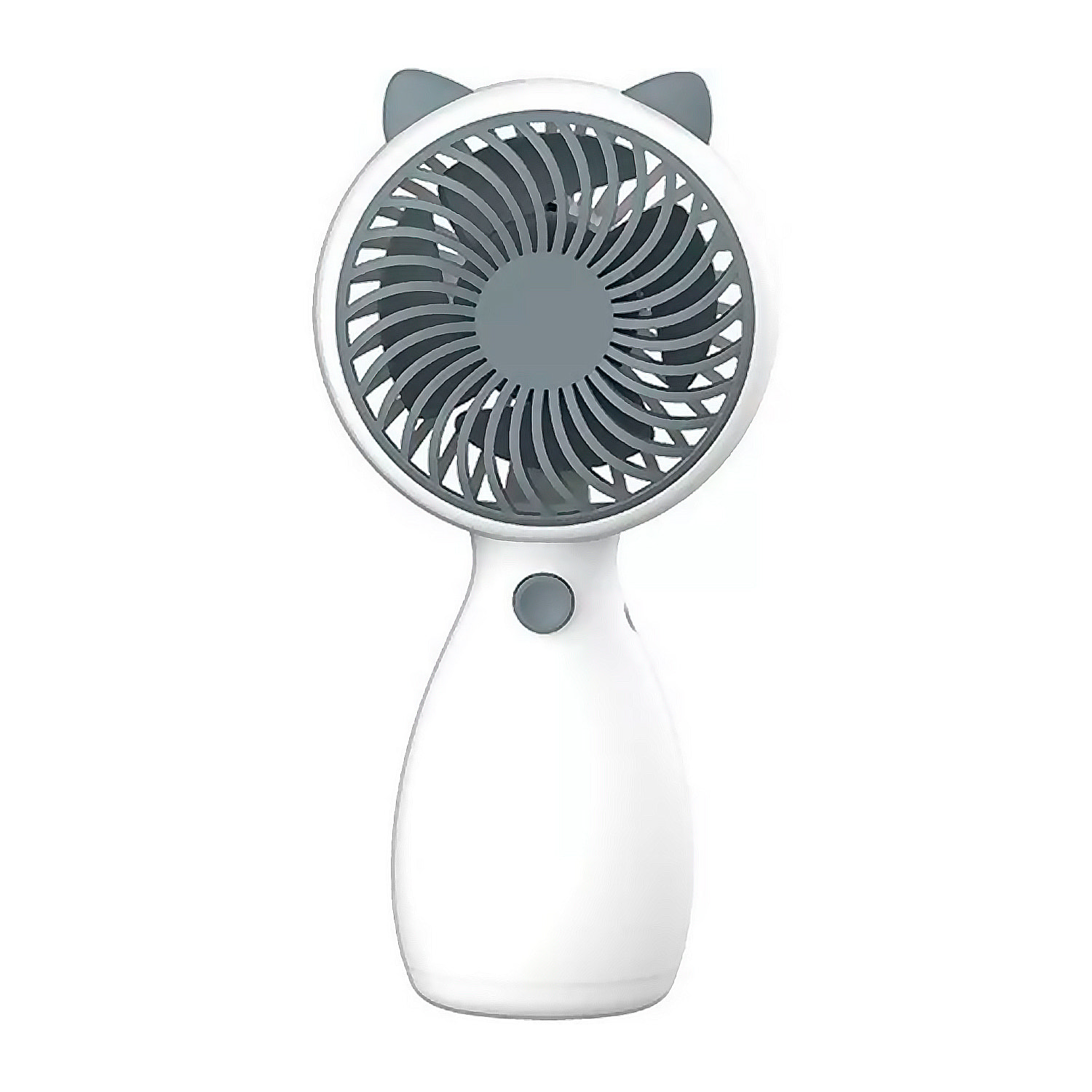 Mini ventilador de mano con orejas.