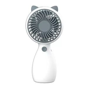 Mini ventilador de mano con orejas.