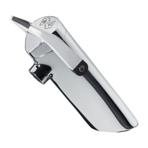 Robinet temporisé à manette souple sur plage pour lavabo PRESTO Neo duo chrome