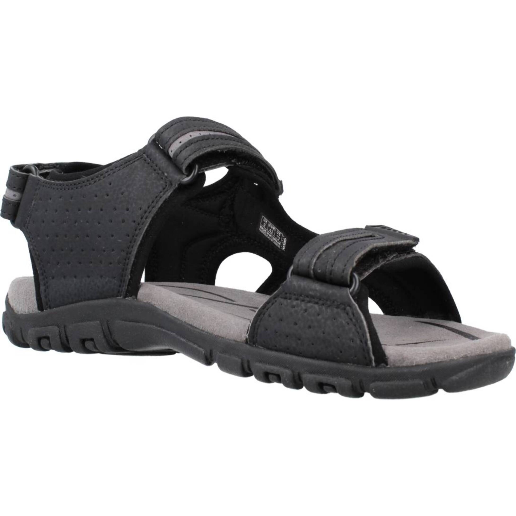 Sandalias Hombre de la marca GEOX  modelo UOMO SANDAL STRADA NEGRO