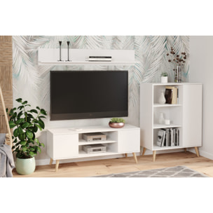 Mensola da parete Shelf 100 cm in bianco opaco