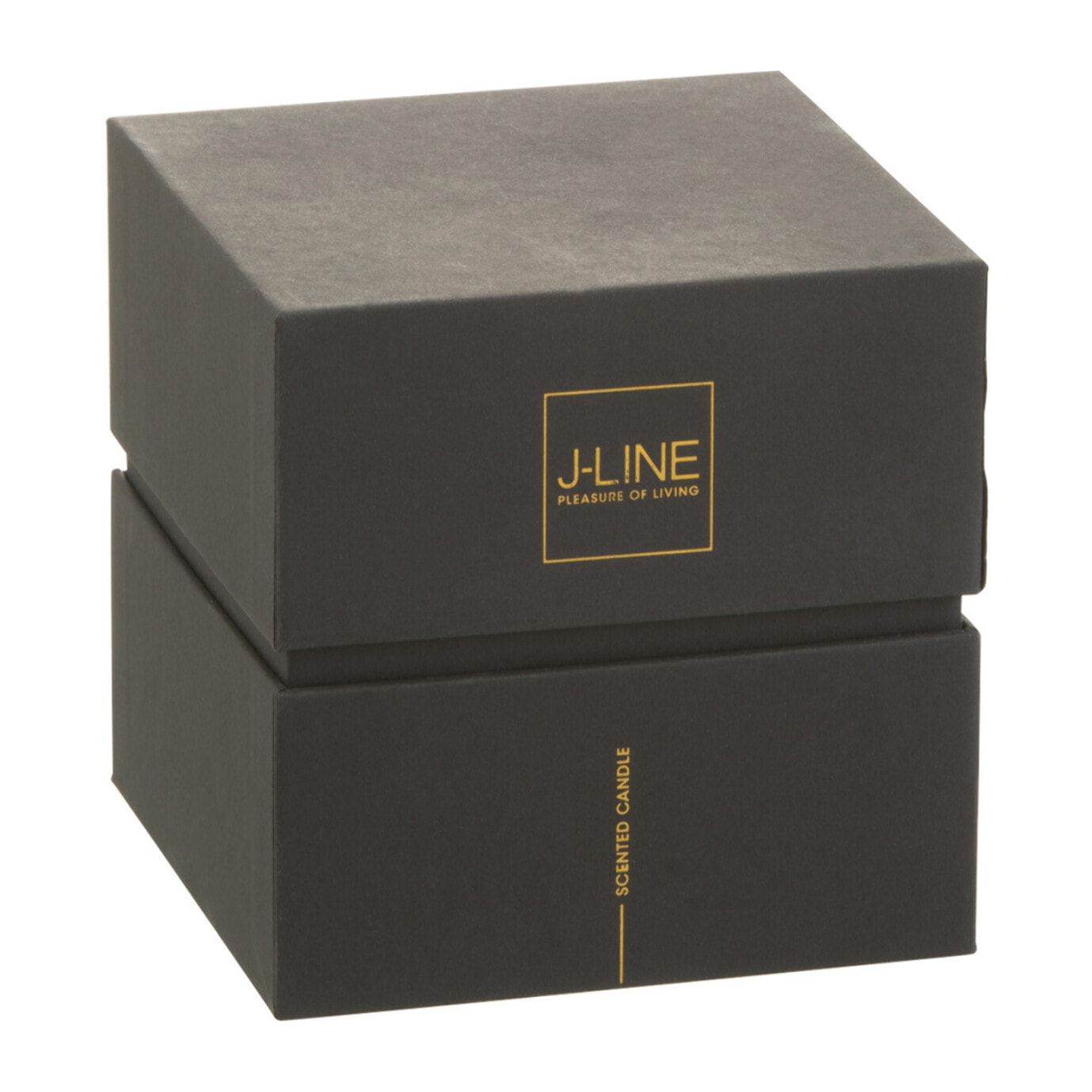 J-Line bougie parfumée Noa - Spicy Twilight - verre - noir - small - 35H