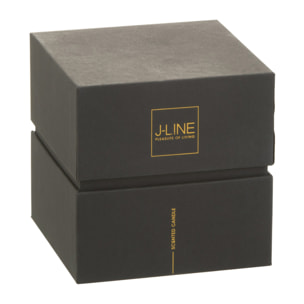 J-Line bougie parfumée Noa - Spicy Twilight - verre - noir - small - 35H