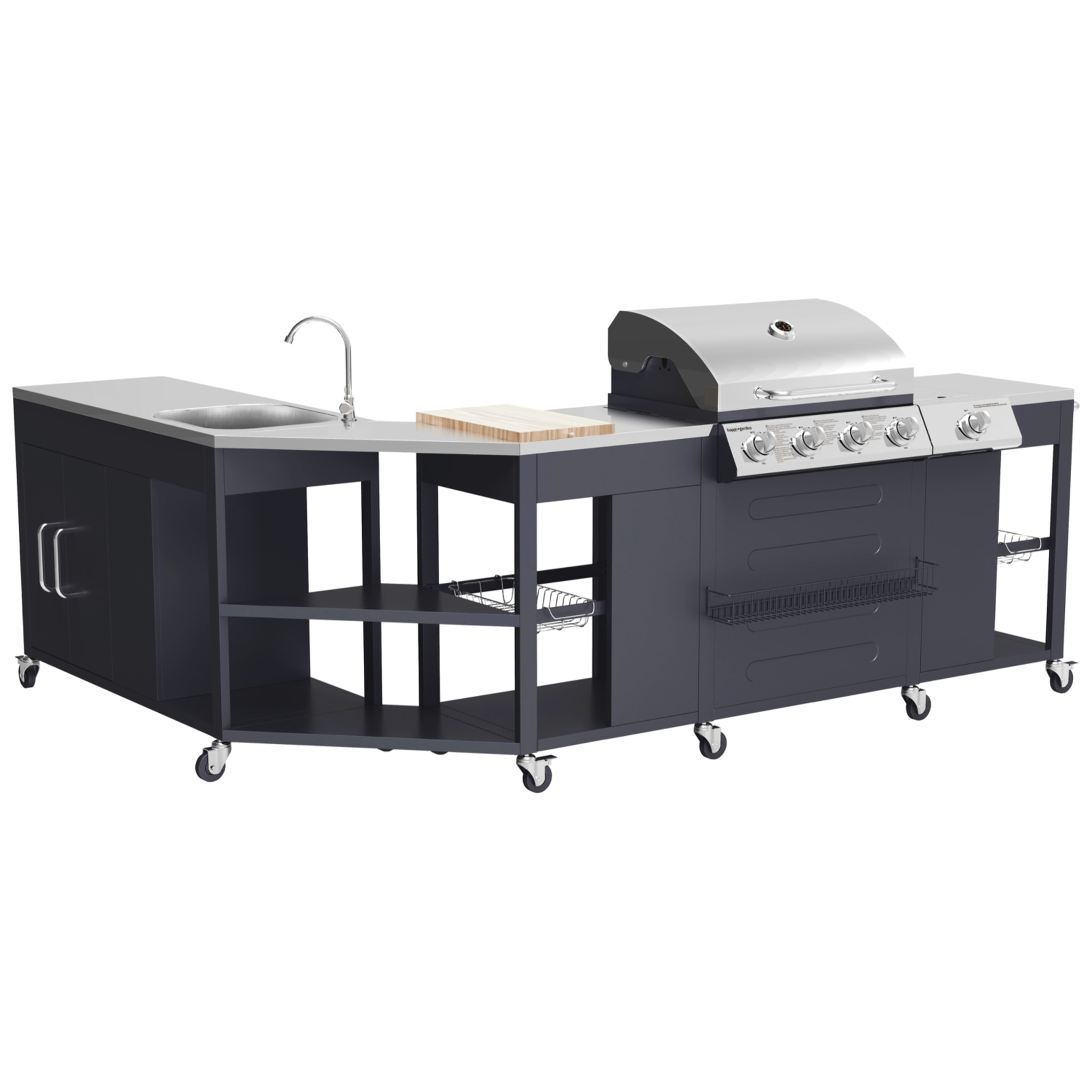 Cuisine d'angle d'extérieur TEXAS - 4+1 brûleurs