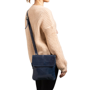 Borsa a tracolla  da uomo In Vera pelle Made in Italy 25x23x4 cm