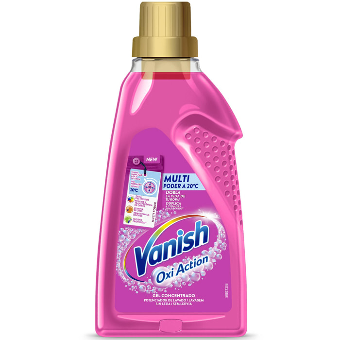 Vanish Oxi Advance Quitamanchas para la ropa, elimina olores, potenciador de lavado en gel - 1600 ml
