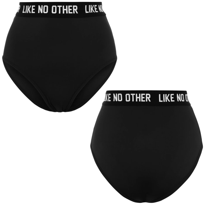 Kappa - Pantaloni Corti Donna Nero - Behigh