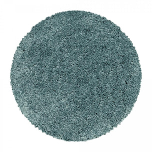 Tapis poils longs shaggy tissé motif uni RIBI