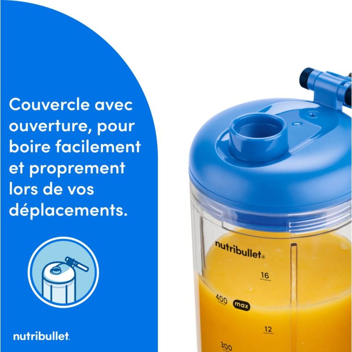 Blender NUTRIBULLET portable Flex NBP013BL bleu
