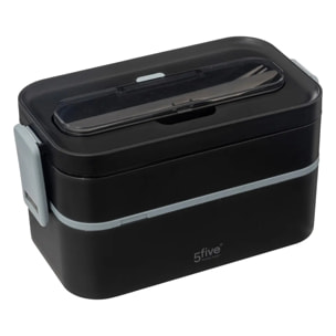 Lunch box double compartiments avec couverts
