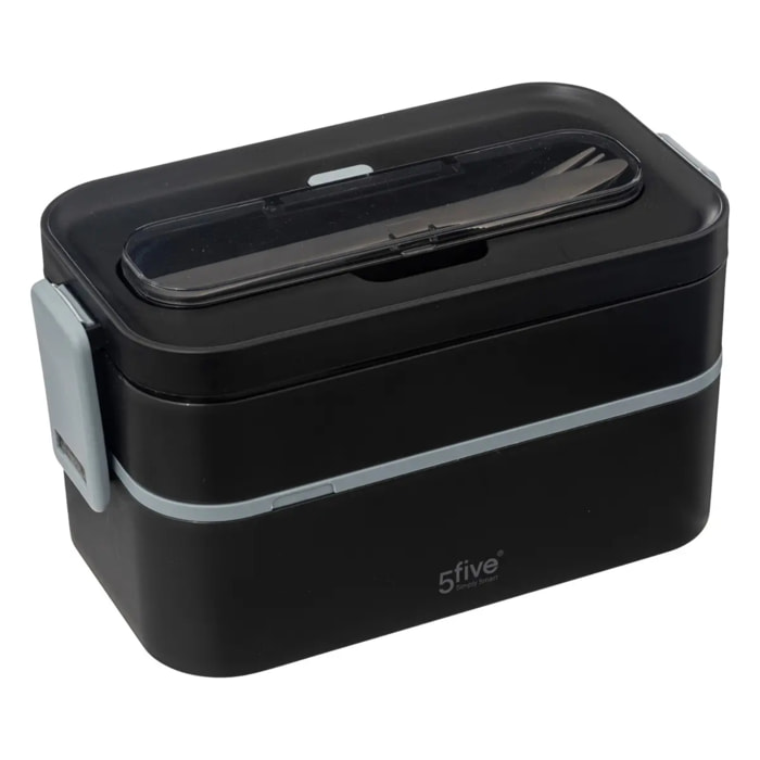 Lunch box double compartiments avec couverts