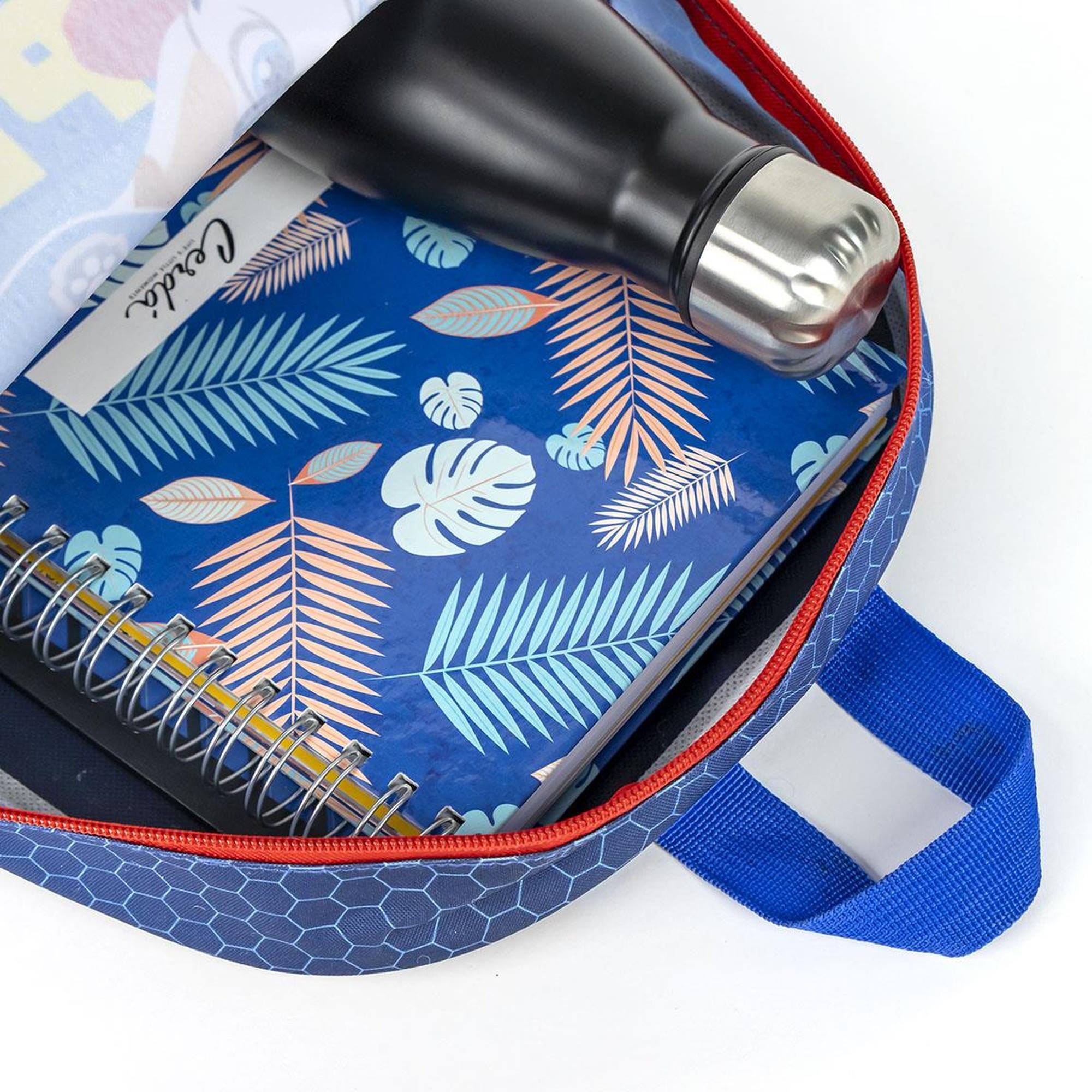 Mochila infantil escolar de la patrulla canina - color azul - 25x20x29 cm - fabricada en poliéster - con cierre de cremallera - estampado de chase y