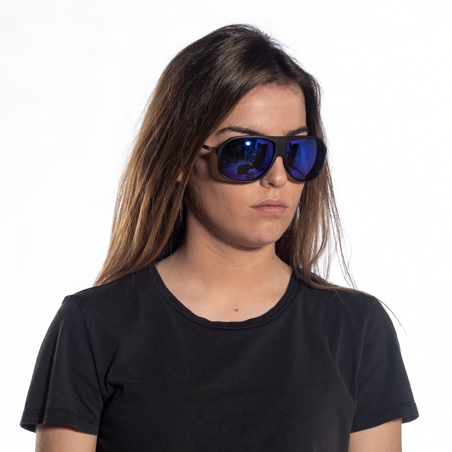 Occhiali da sole OCEAN BAY - montatura opaca light tartarugata marrone e blu