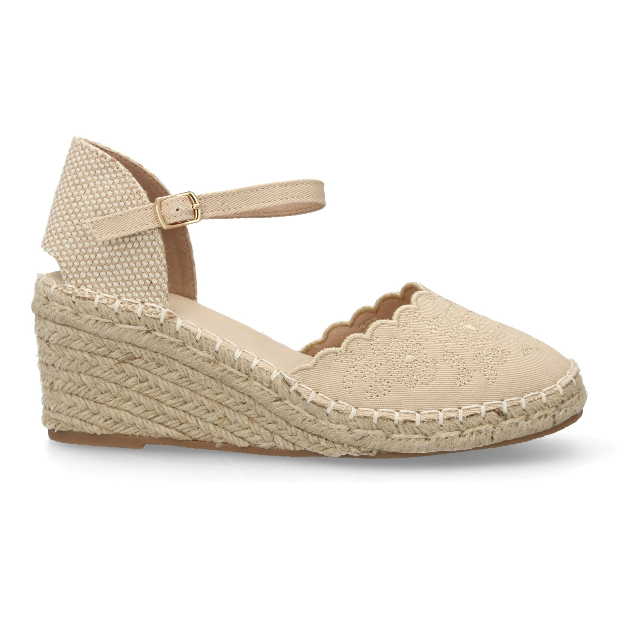 Alpargata valenciana cuña con bordado