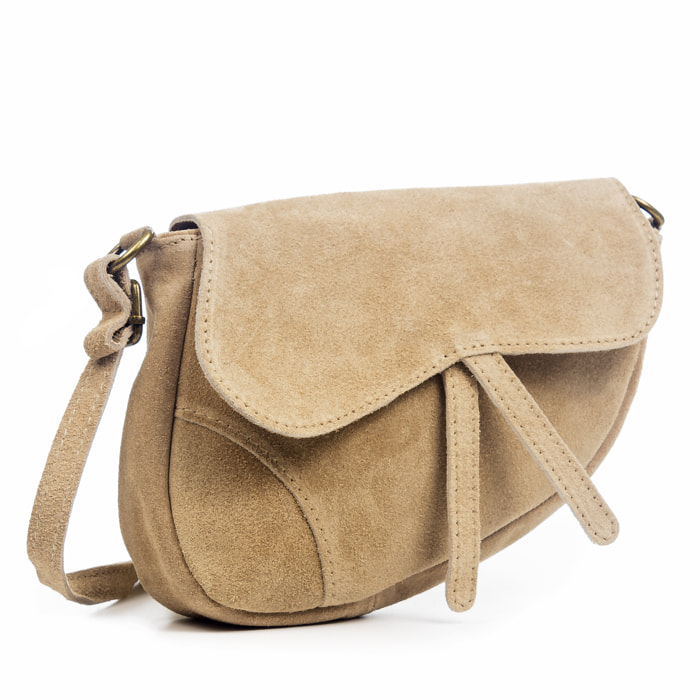 Susanna Bolso bandolera Mujer.Piel auténtica Gamuza