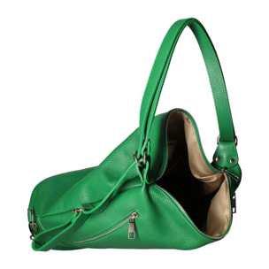 Borsa a spalla convertibile in zaino Anjelica da donna In Vera pelle Made in Italy 33x31x12 cm