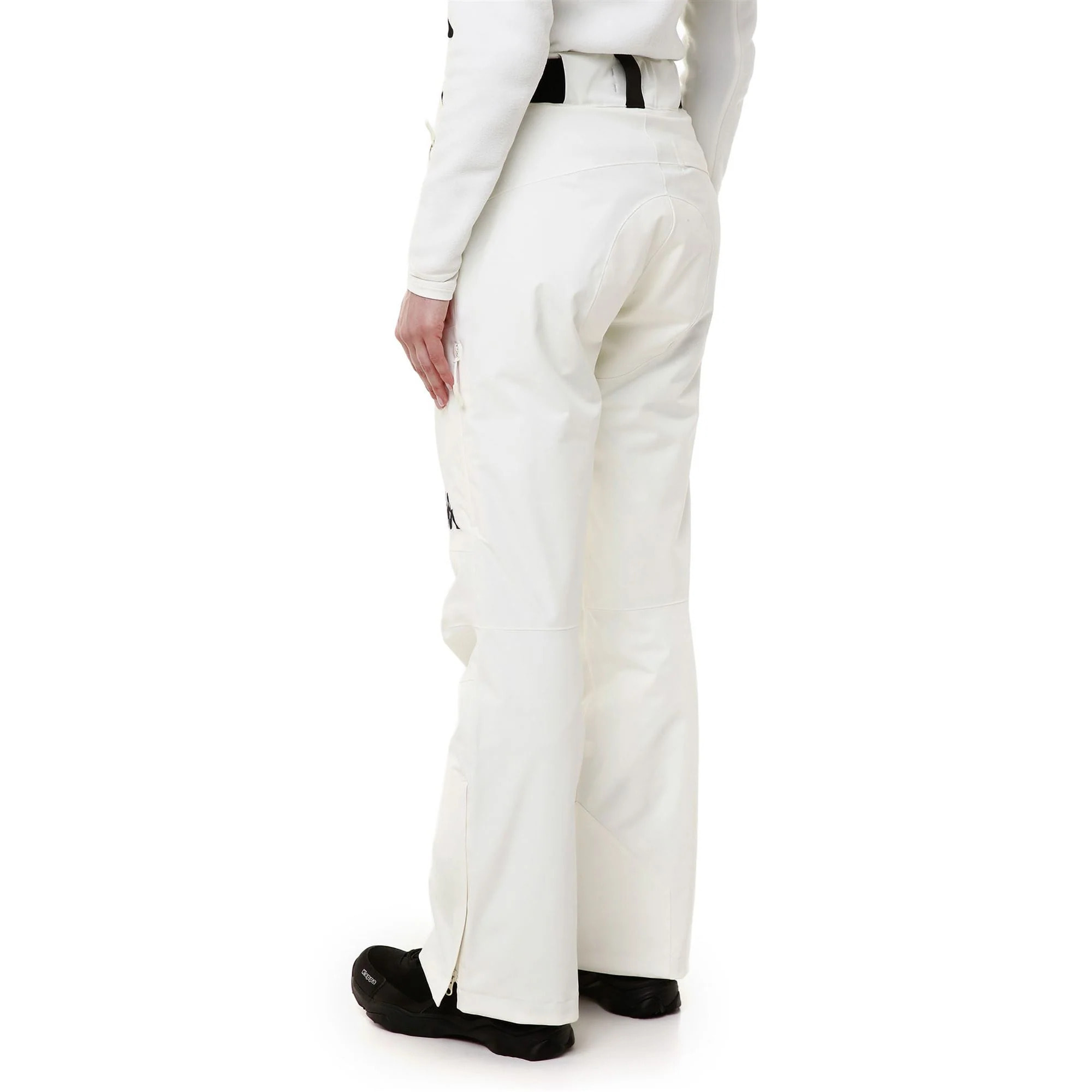 Kappa - Pantaloni Donna Bianco - 6Cento 665 Ita