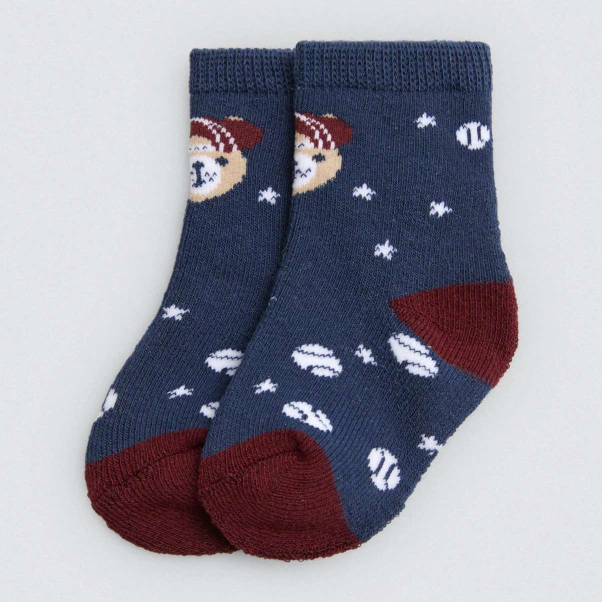 Confezione da 4 calzini termici stampati per neonato