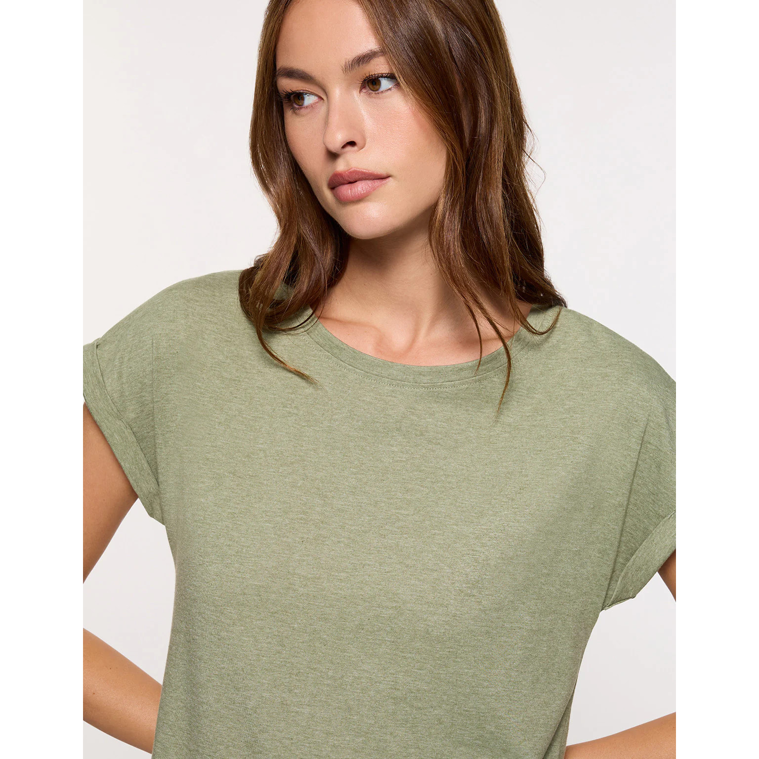 Camiseta Manga Corta Caqui - Luma