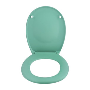 Abattant wc Thermo dur avec frein de chute NEELA Vert mat - Charnières ABS Chromé Spirella