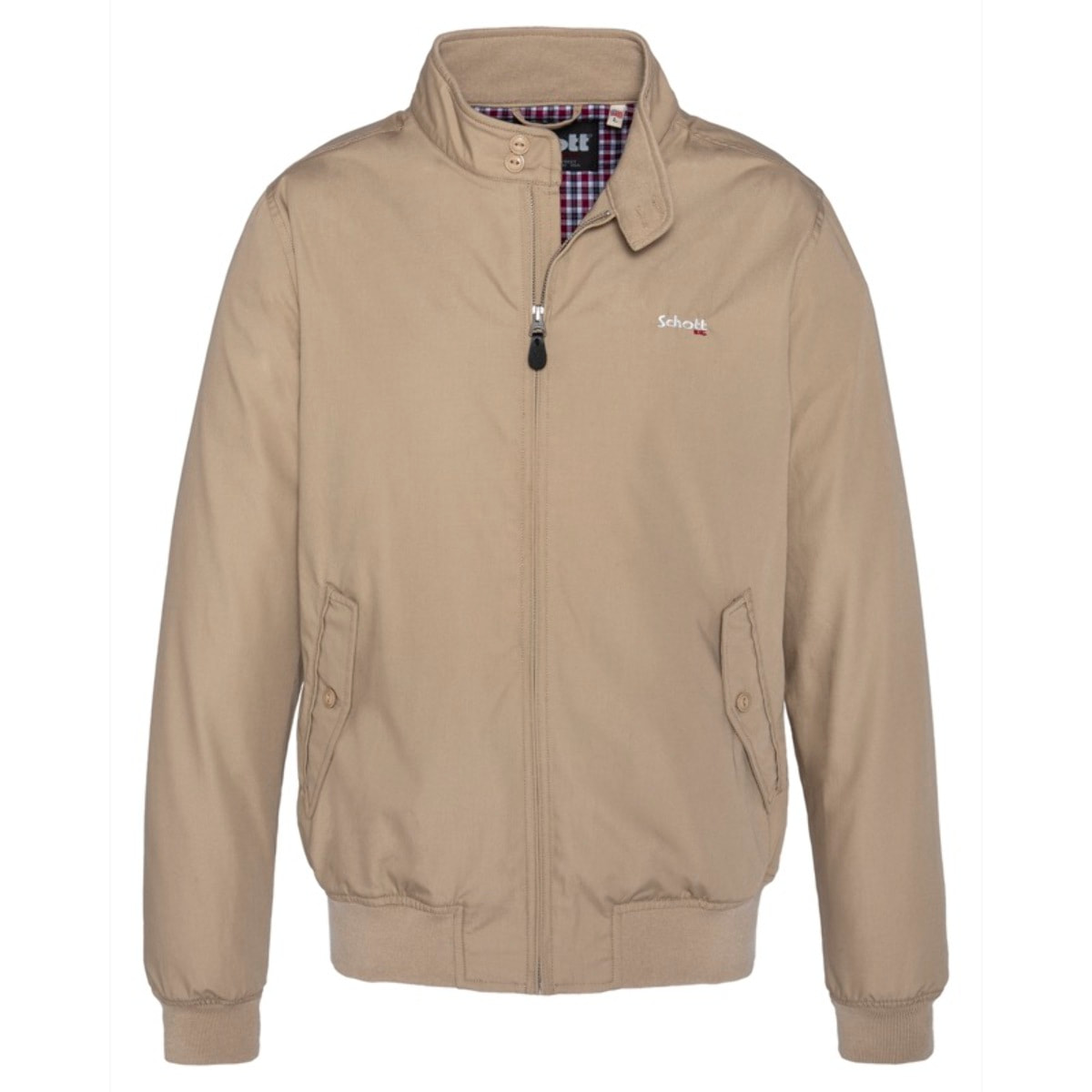 CABL1220STARDUST JACKET WITH CHECKS LININGSchott NYCLIGHT BEIGE