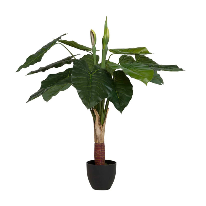 Planta Artificial Taro Con Maceta 95x95x120 Cm