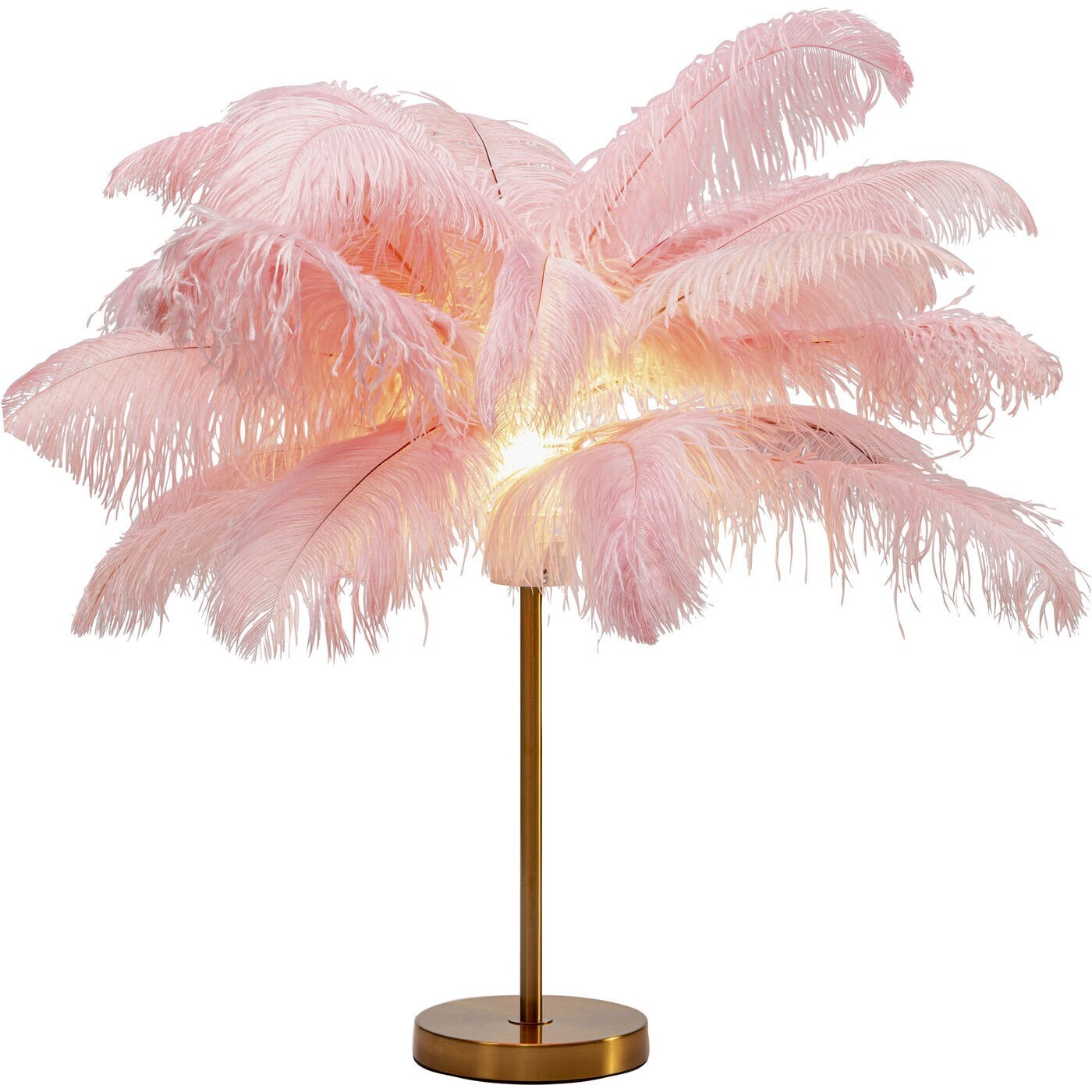 Lampe plumes roses Kare Design