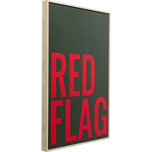 Tableau Red Flag 40x60cm Kare Design