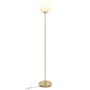 Lampadaire "Dris" métal doré H134cm