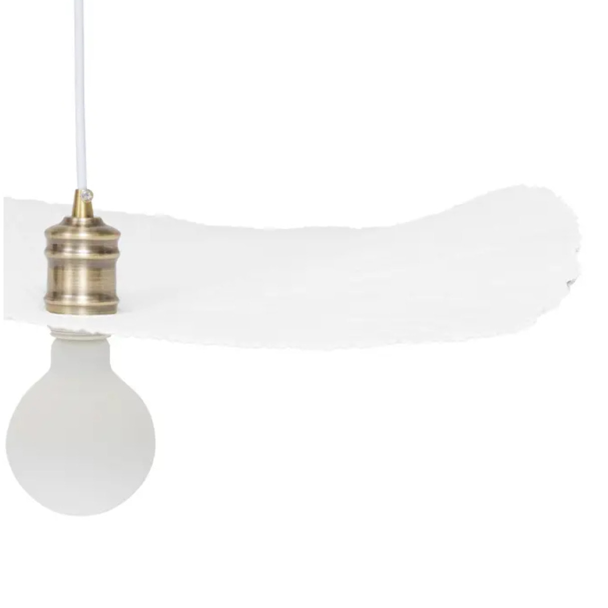 Suspension en papier maché "Tehani" blanc D57cm