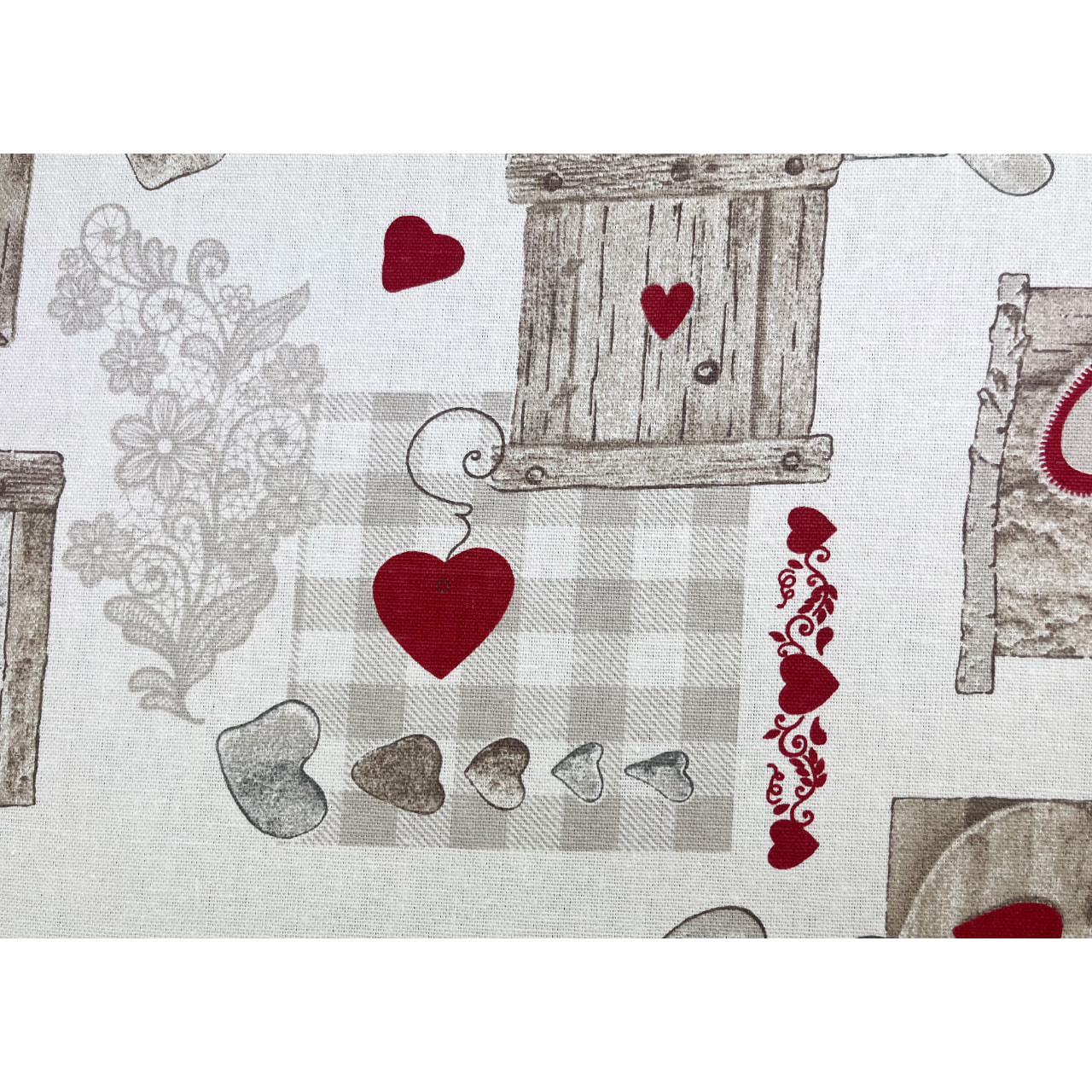 Tovaglia Cucina In 100% Cotone Made In Italy Disegno San Candido 140x240