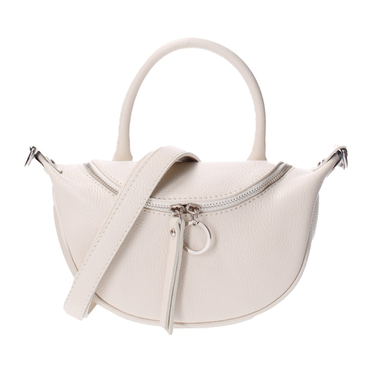 Borsa a mano da donna - Modello Mae - Vera pelle - 26.0 x 13.0 x 8.0 cm