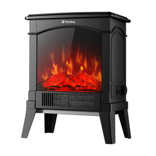 Chimenea eléctrica de suelo compacta 1500 W CHE-100 PURLINE