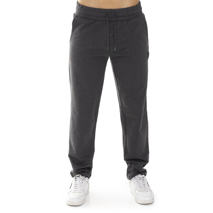 Pantalone sportivo invernale da uomo senza polsino con logo piccolo "Basic"