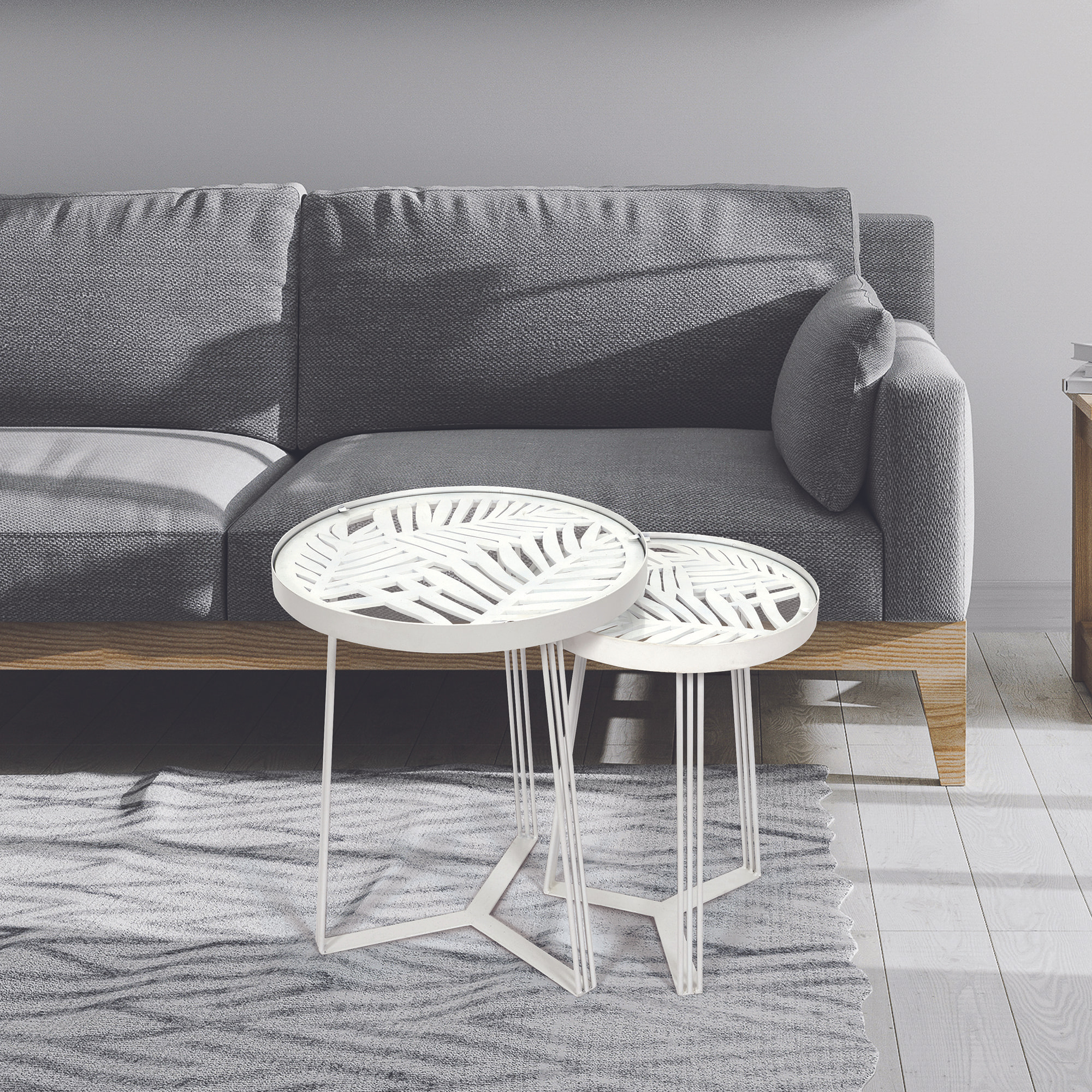 Table Gigogne Wild Blanc X2