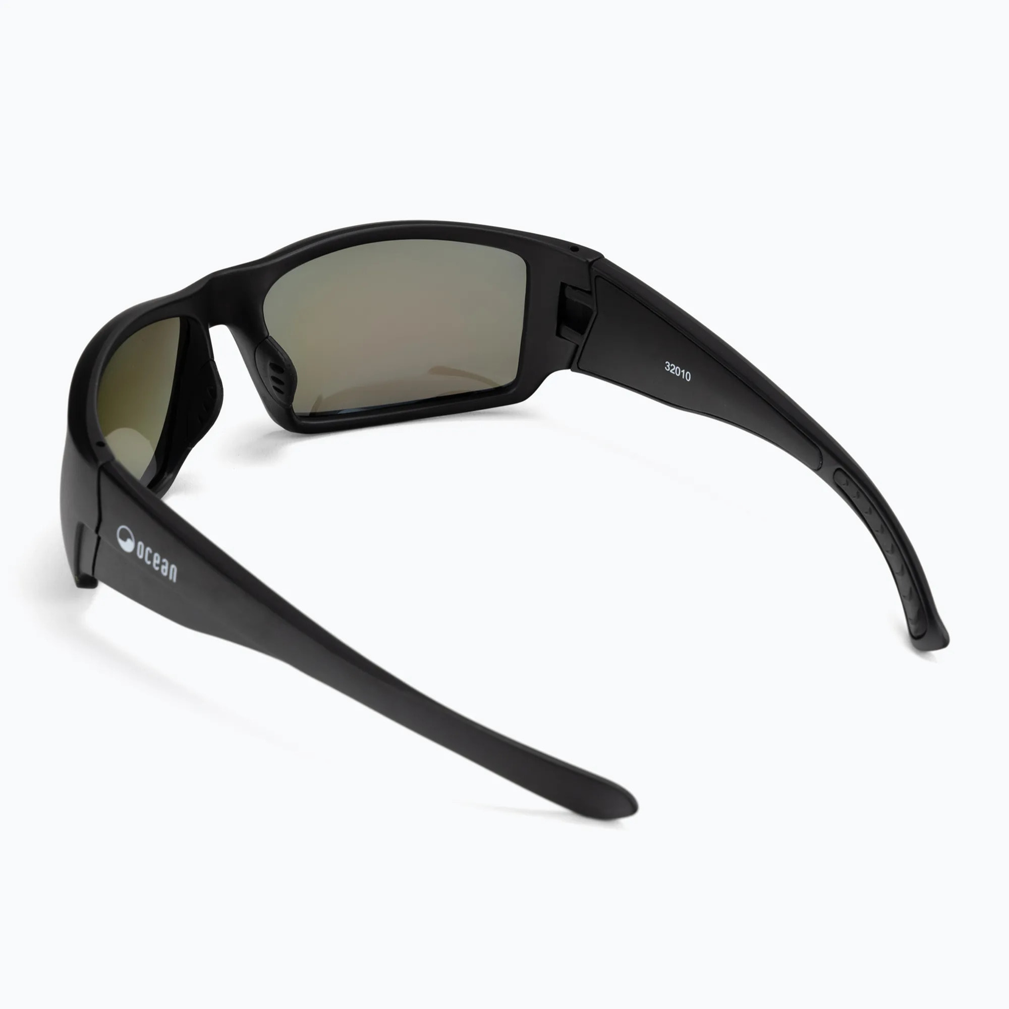 Gafas de deportes acuáticos OCEAN ARUBA - Negro mate / Revo azul