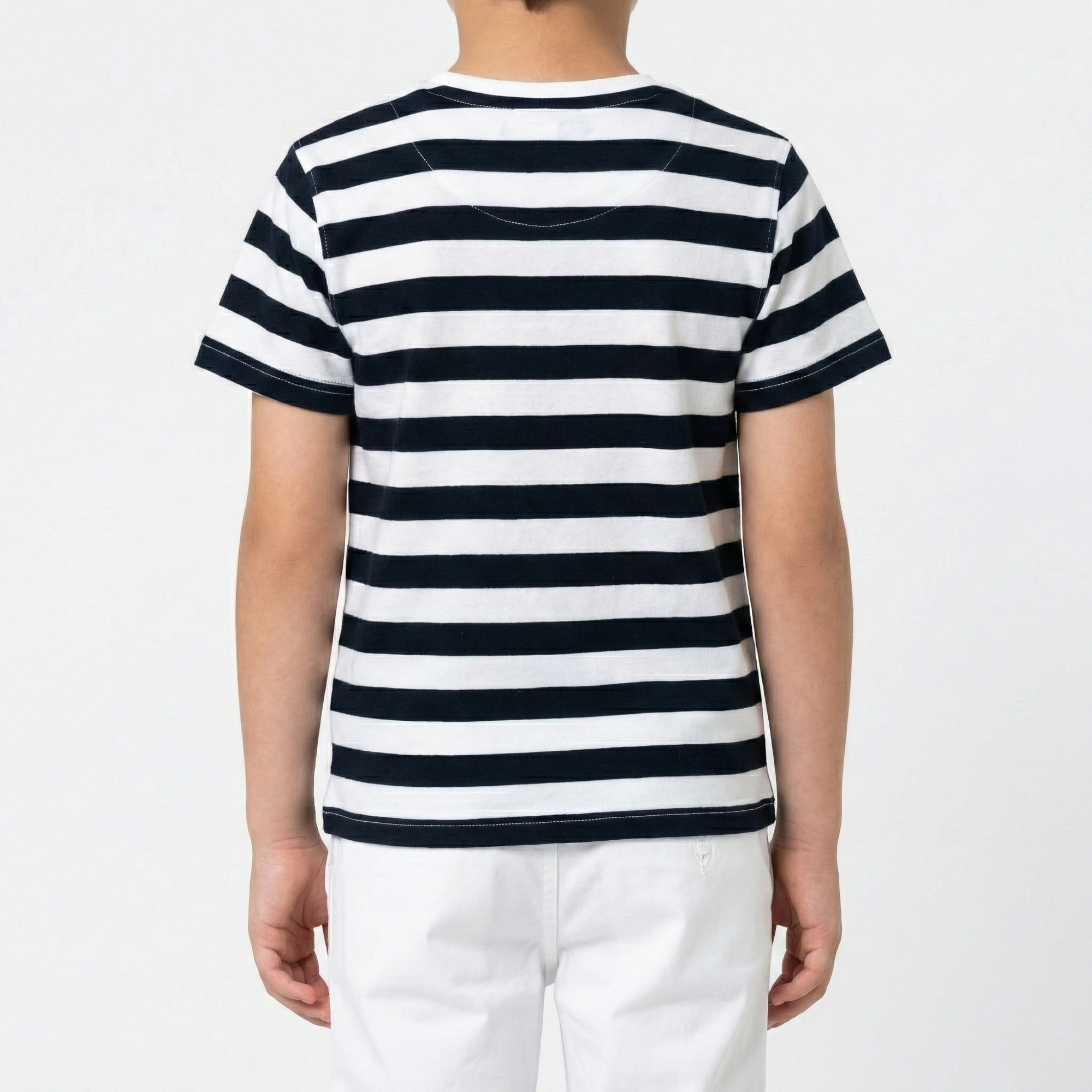 T-Shirt a fasce Polo Club St Martin Blu